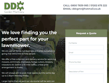 Tablet Screenshot of ddcgardenmachinery.com